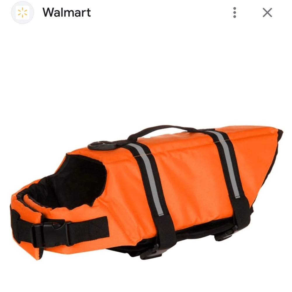 Orange Dog Life Jacket